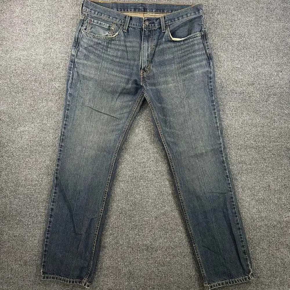 Levi’s Men’s 559 Relaxed Straight Jeans Loose Fit 100% Cotton Rigid Denim 36x34